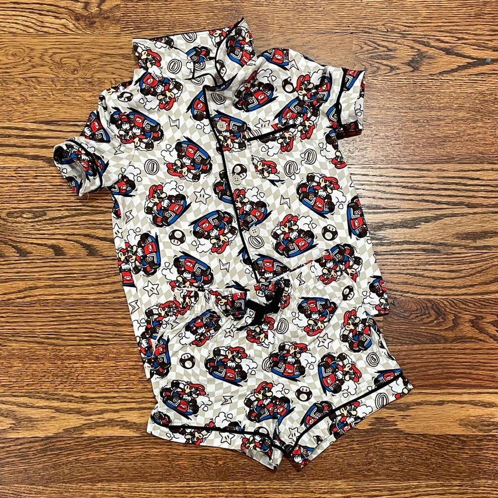 Mario Character Kids 4T Pajamas Set